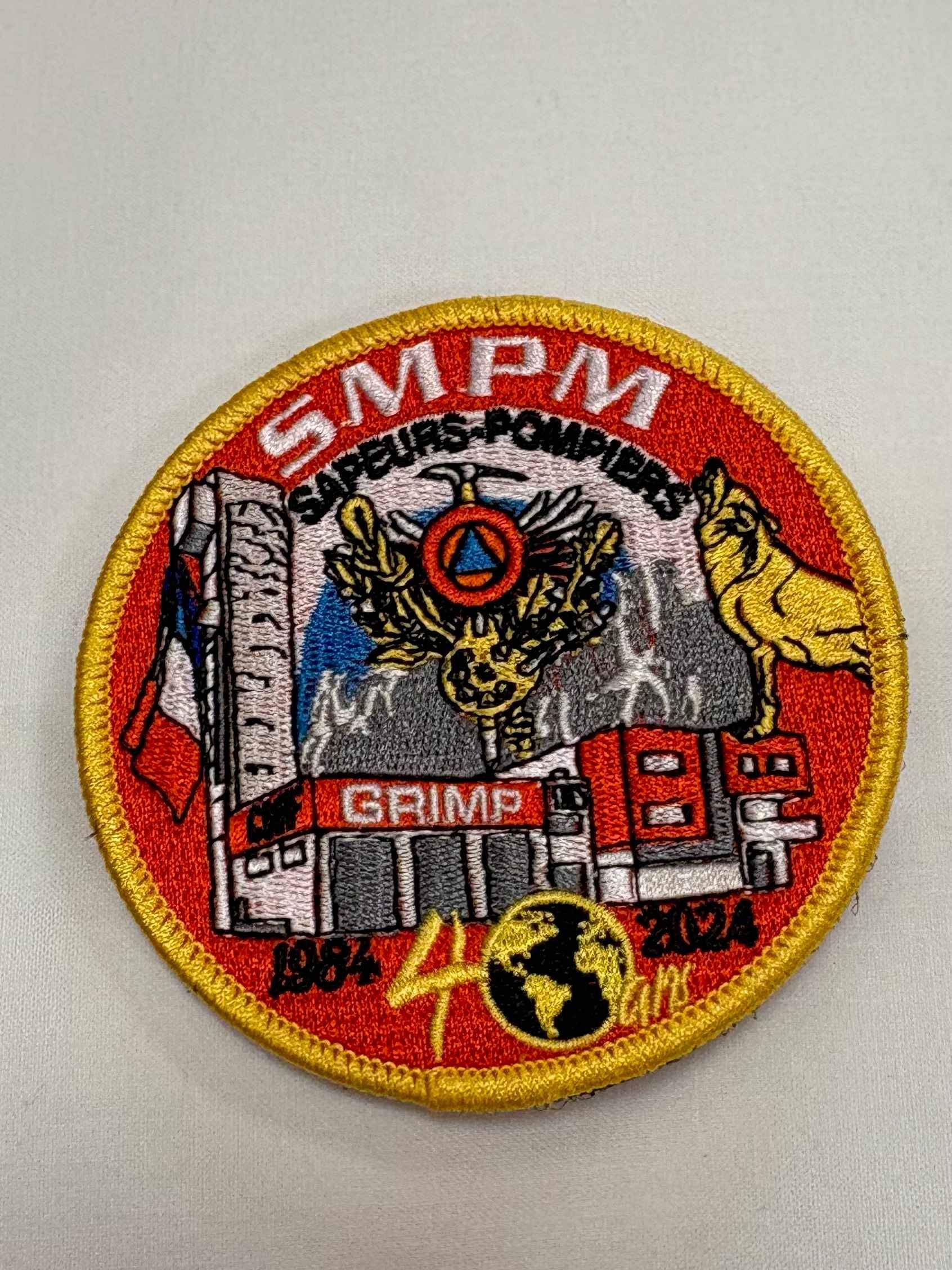 Écusson collector anniversaire 40 ans CNF SMPM Brodé